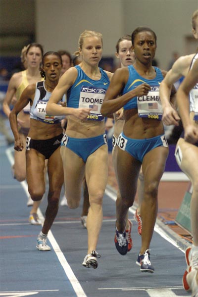 Treniere Clement leads Jen Toomey.