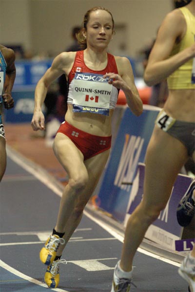 Tara Quinn-Smith of Canada runs in the pack.