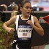 Former Adams State star Zoila Gomez was stepping up to a new level of competition in running here.