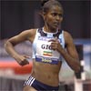 Ejegayehu Dibaba would finish second in 15:18.97.