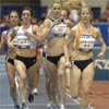 Courtney Babcock leads Carrie Tollefson, Megan Metcalfe, Sara Hall, and others.