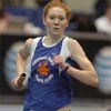 Kate Cushing ran the 400 meter leg for the Central Park Track Club.