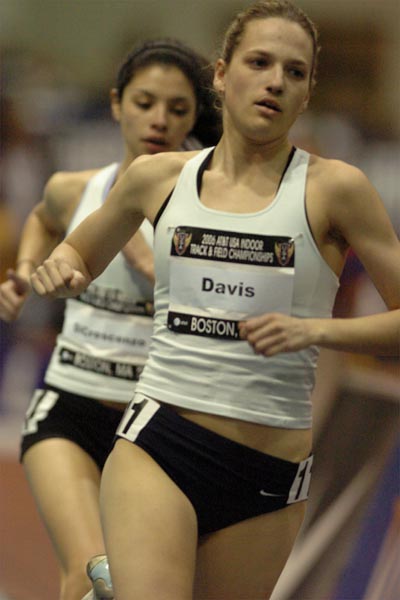 Former West Virginia runner Jennifer Davis, who now runs for the Westchester Track Club.