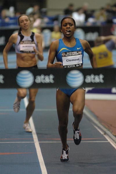Clement qualified to represent the U.S. at the World Championships in Moscow in March.