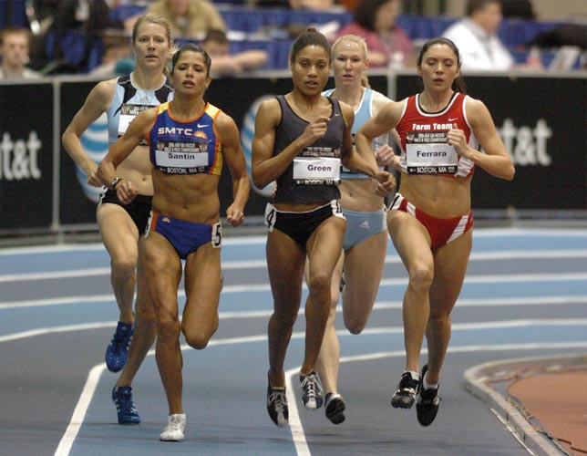 L-R: Alice Schmidt, Santin, Green, Mishael Bertrand, and Ferrara. Hazel Clark was a last minute scratch, so there were only five women in the final.