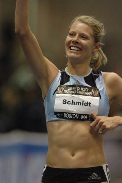 Both Santin and Schmidt qualified to represent the U.S. at the World Indoor Championships in March.