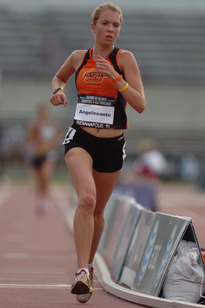 Oklahoma State's Anissa Angelosante finished fourth 18:17.18. The girls' races tended to have smaller fields here, with only seven running the 5,000 and five in the steeplechase.