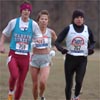 Each of the races at this meet was run on a two kilometer loop. The number of laps the field did depended on the distance of the race. The masters women ran four laps (roughly 8K).