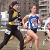 Duke's Maddie McKeever leads Cecily Lemmon of the Buffalo Chips, a Sacramento-based running club.