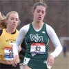 Lynn Morelli of William & Mary leads Katie Voightlander.