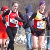 #307 Carter Hamill of the NYAC and #362 Dot McMahan of the Hansons-Brooks Distance Project.