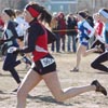 Brionne Yosten at the start of the open women's 4K.