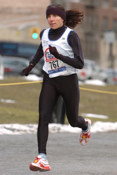 Sarah Krakoff, 41, of Boulder, Colorado was the overall winner in 31:27.