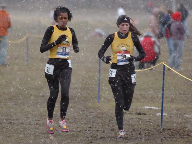 Buffalo Chips teammates Caprice Bradshaw (left) and Cecily Lemmon.