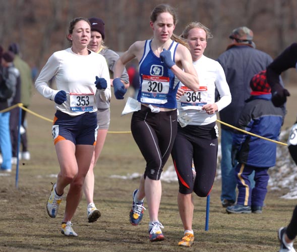 Bethany Brewster leads #364 Carrie Messner and #353 Kara-Lynne Kerr.