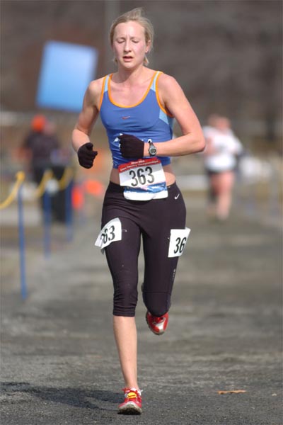 Liz McMillan finished 61st in 31:45.