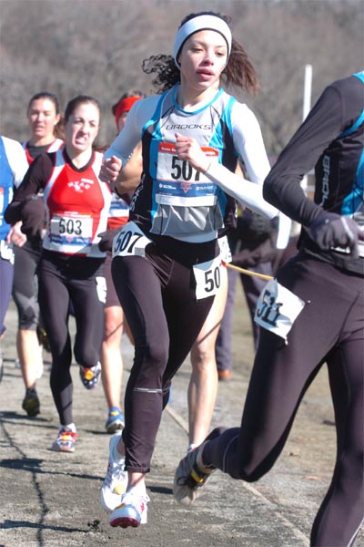 Delilah DiCrescenzo, 23, of the Westchester Track Club, a former standout for Columbia.