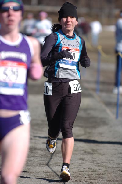 Shebna Olsen of the Westchester Track Club.