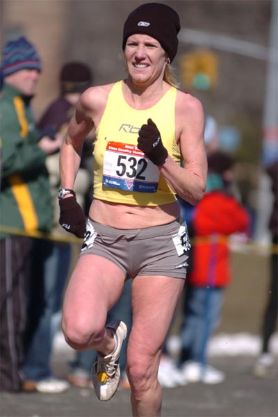 Donna Garcia of Marietta, Georgia, finished 26th in 13:30.