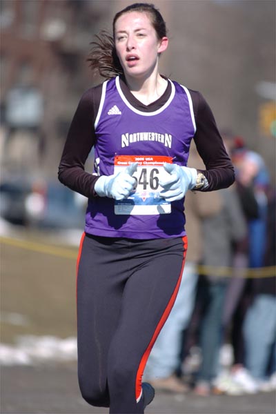 Allison King of Northwestern finished 48th in 14:31.