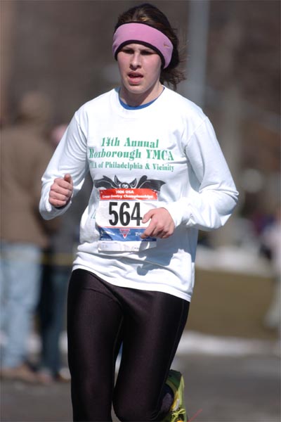 Catherine Brew of Philadelphia, Pennsylvania, finished 56th in 15:46.